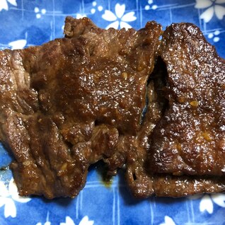 牛バラ肉の炒めもの